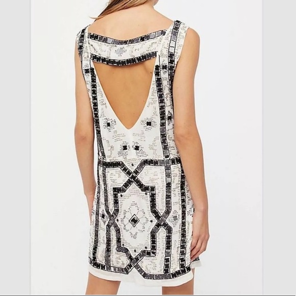 BOGO Free People Sequin Beaded Open Back Dress - Picture 4 of 11